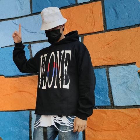 alkuun Vlone ainutlaatuinen tyylinen puuvillahuppari miehet 24N060