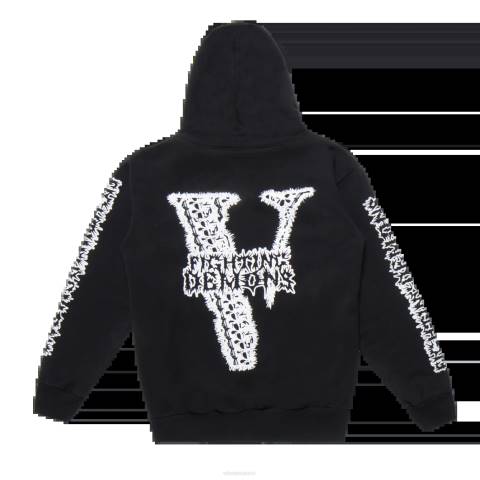 alkuun Vlone juice wrld bones huppari musta miehet 24N06