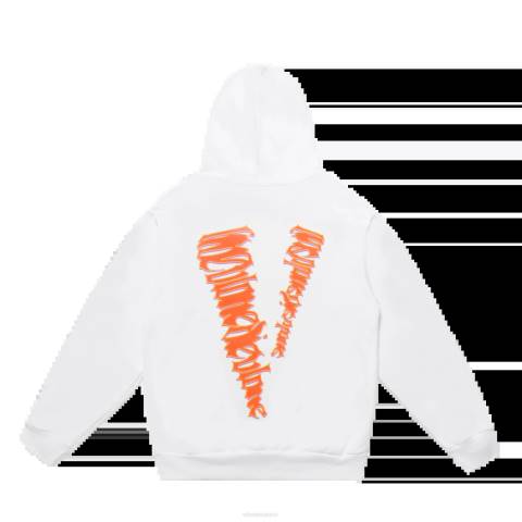 alkuun Vlone juice wrld lumin huppari valkoinen miehet 24N02