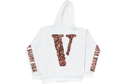 alkuun Vlone kodak musta zombie valkoinen huppari miehet 24N049