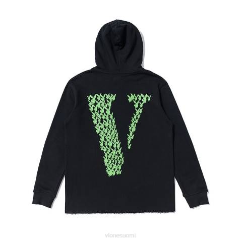 alkuun Vlone playboy bunny face v huppari miehet 24N076