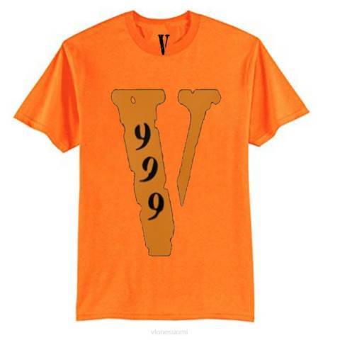 alkuun Vlone 999 koko t-paita miehet 24N0306