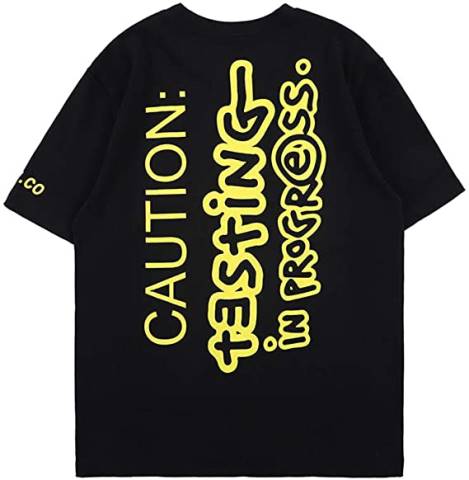 alkuun Vlone asap testaus hip hop räppäri t-paita miehet 24N0287