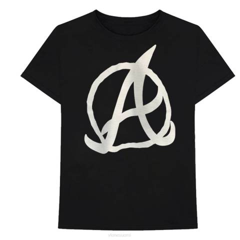 alkuun Vlone atlanta braves t-paita musta miehet 24N0179