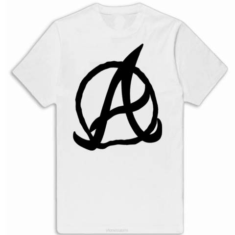 alkuun Vlone atlanta braves t-paita musta miehet 24N0179