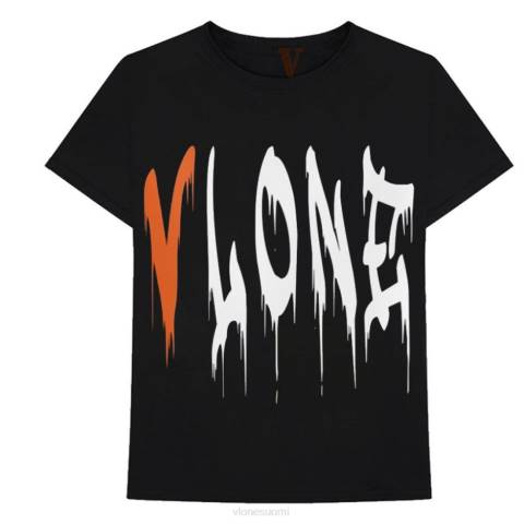 alkuun Vlone blood fall t-paita miehet 24N0277