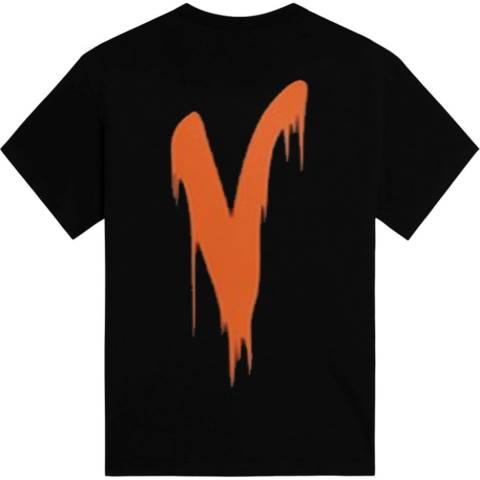 alkuun Vlone blood fall t-paita miehet 24N0277