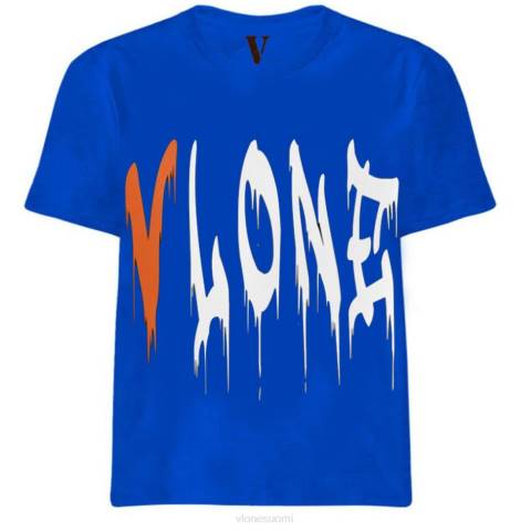 alkuun Vlone blood fall t-paita miehet 24N0277
