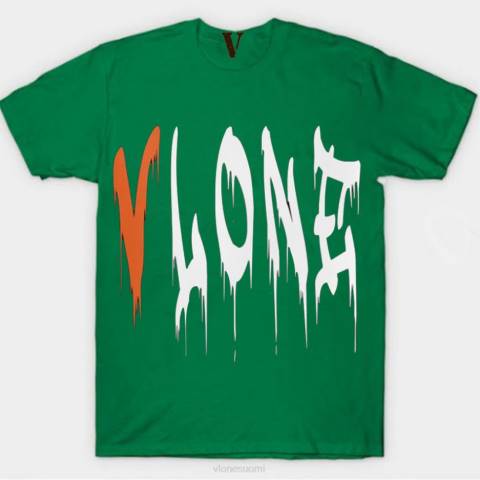 alkuun Vlone blood fall t-paita miehet 24N0277