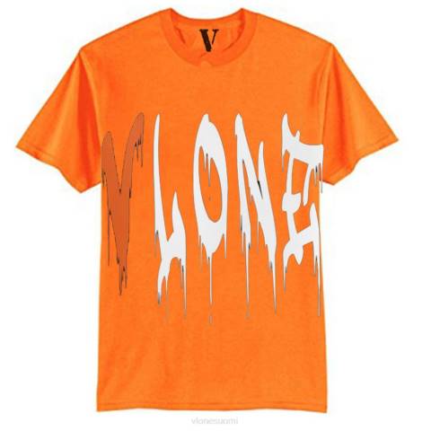 alkuun Vlone blood fall t-paita miehet 24N0277