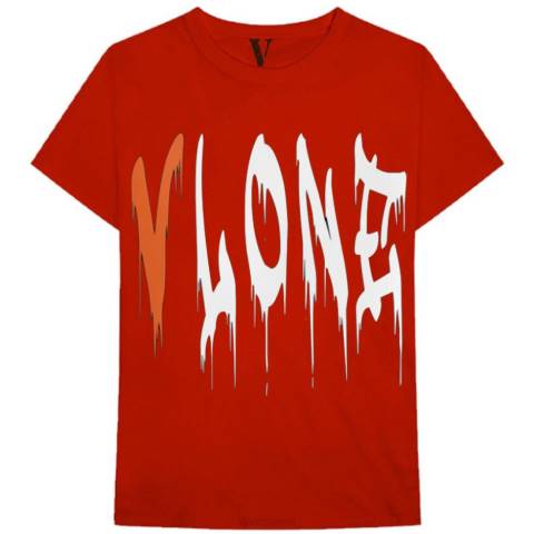 alkuun Vlone blood fall t-paita miehet 24N0277