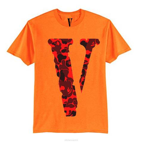 alkuun Vlone camo t-paita miehet 24N0126