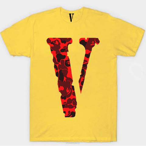 alkuun Vlone camo t-paita miehet 24N0126