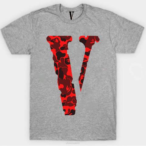 alkuun Vlone camo t-paita miehet 24N0126