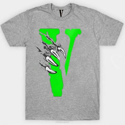alkuun Vlone claws t-paita miehet 24N0291