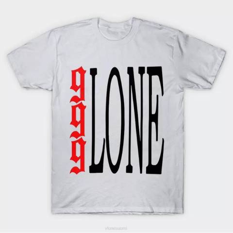 alkuun Vlone juice wrld 999 logo T-paita miehet 24N0151