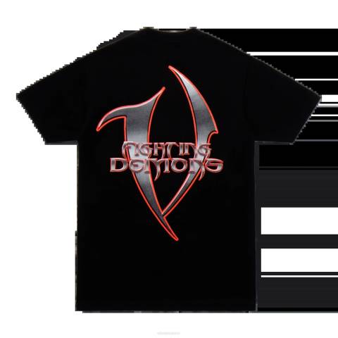 alkuun Vlone juice wrld blade tee musta miehet 24N0121