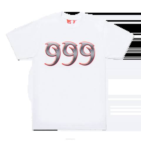 alkuun Vlone juice wrld blade tee valkoinen miehet 24N0120