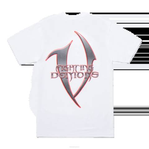 alkuun Vlone juice wrld blade tee valkoinen miehet 24N0120