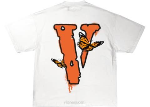 alkuun Vlone juice wrld butterfly t-paita miehet 24N0157