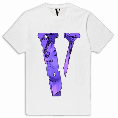 alkuun Vlone juice wrld legends never die t paita edessä miehet 24N0145