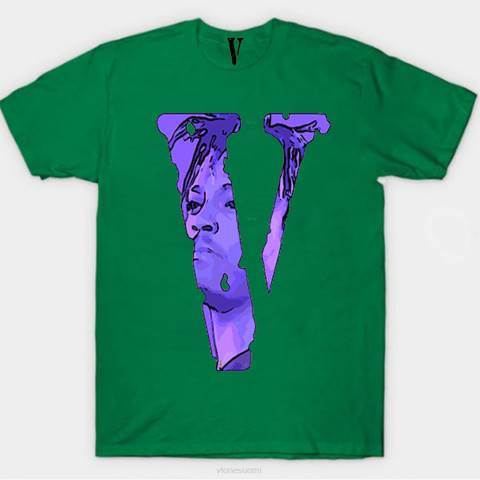 alkuun Vlone juice wrld legends never die t paita edessä miehet 24N0145