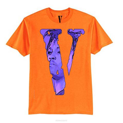 alkuun Vlone juice wrld legends never die t paita edessä miehet 24N0145