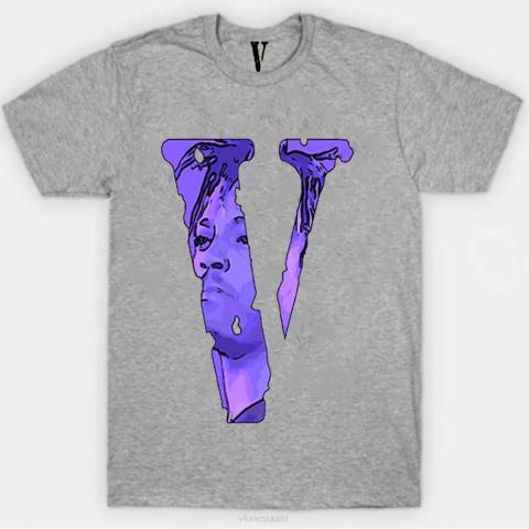 alkuun Vlone juice wrld legends never die t paita edessä miehet 24N0145