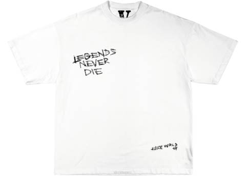 alkuun Vlone juice wrld legends never die t-paita miehet 24N0156