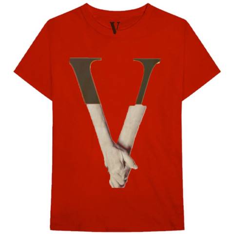 alkuun Vlone love shake hand t-paita miehet 24N0268