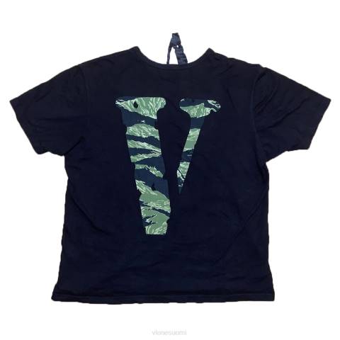 alkuun Vlone metsä camo ystävät tee musta miehet 24N0227