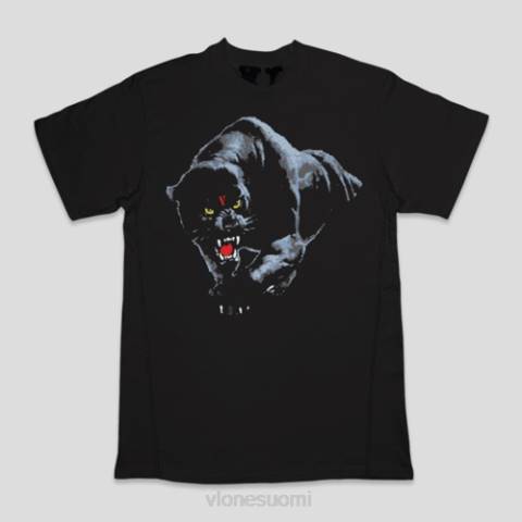 alkuun Vlone musta pantteri t-paita miehet 24N0298