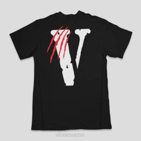 alkuun Vlone musta pantteri t-paita miehet 24N0298