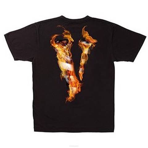 alkuun Vlone musta rakkaus t-paita miehet 24N0177