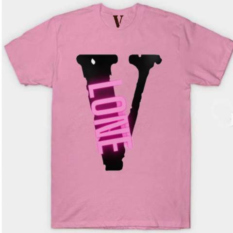 alkuun Vlone musta sävyinen t-paita miehet 24N0280