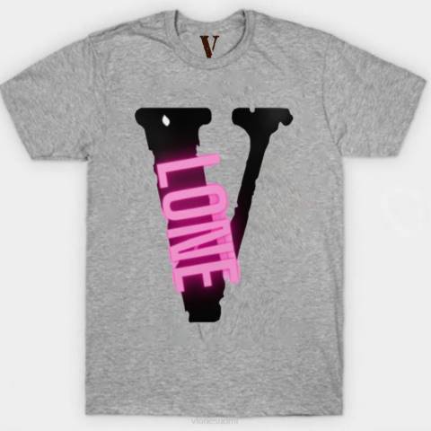 alkuun Vlone musta sävyinen t-paita miehet 24N0280