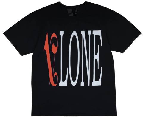 alkuun Vlone palm angels tee punainen/musta miehet 24N0186