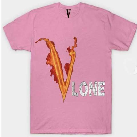 alkuun Vlone palokivi t-paita miehet 24N0282