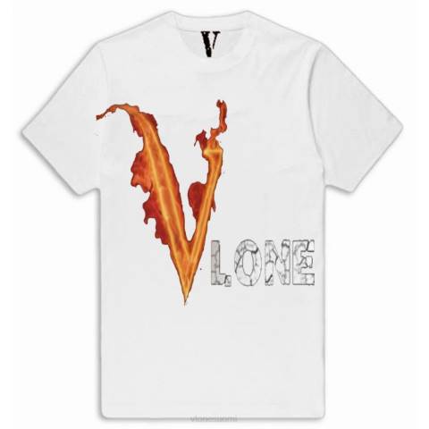 alkuun Vlone palokivi t-paita miehet 24N0282