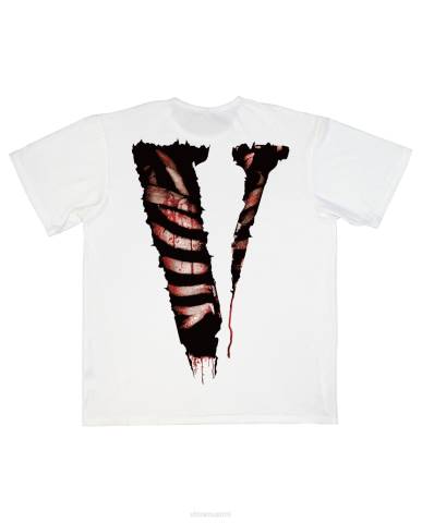 alkuun Vlone pidä viholliset lähellä t-paita valkoisena miehet 24N0165