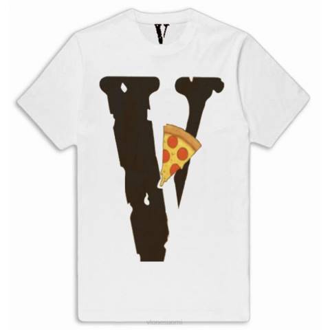 alkuun Vlone pizza slice -logollinen t-paita miehet 24N0303