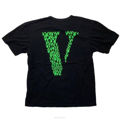 alkuun Vlone playboy carti bunny tee musta miehet 24N0220