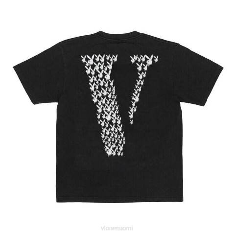 alkuun Vlone playboy carti pupu musta t-paita miehet 24N0201