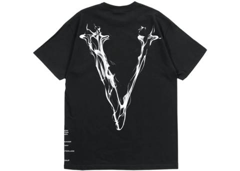 alkuun Vlone pop smoke faith musta t-paita miehet 24N0202