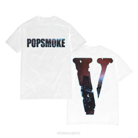 alkuun Vlone pop smoke ny city t-paita miehet 24N0329