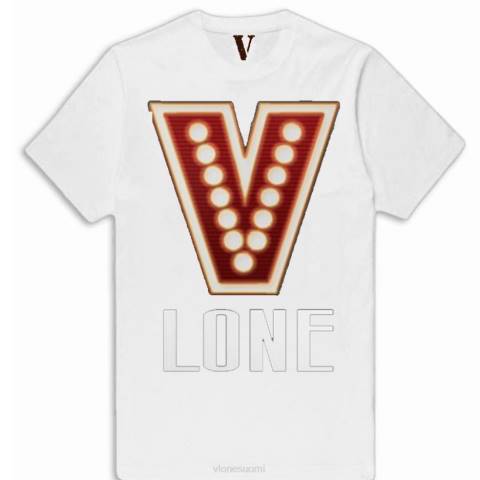 alkuun Vlone punainen valo t-paita miehet 24N0271