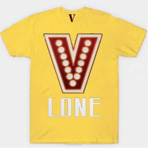 alkuun Vlone punainen valo t-paita miehet 24N0271