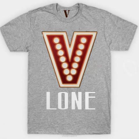 alkuun Vlone punainen valo t-paita miehet 24N0271