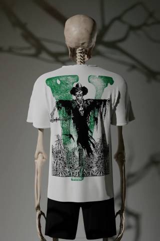 alkuun Vlone superiorcrow t-paita miehet 24N0101