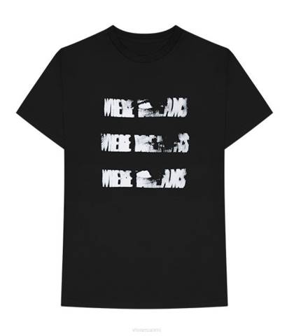 alkuun Vlone the weeknd xo visions tee musta miehet 24N0161